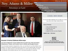 Tablet Screenshot of criminallawyerwichitakansas.com